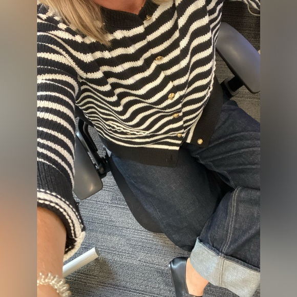 Zara nautical stripe cardigan - Picture 1 of 5